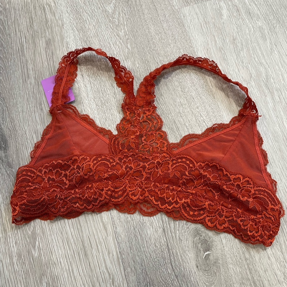 Rust lace bralette - Picture 2 of 2